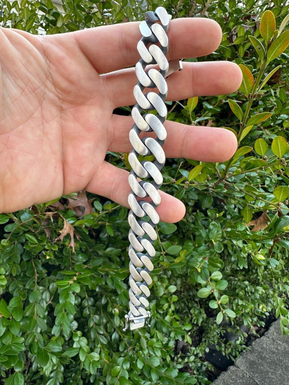 Graduated Miami Cuban Link Bracelet Solid 925 Sterling Silver Box Clasp 12-20mm