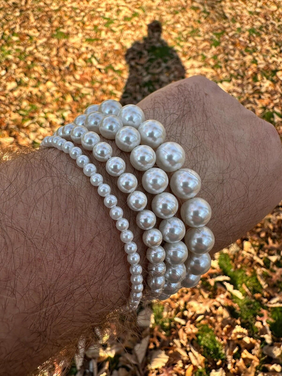 Cultured Pearl Bracelet W. Real 925 Silver Clasp For Men Women 4-10mm All Length