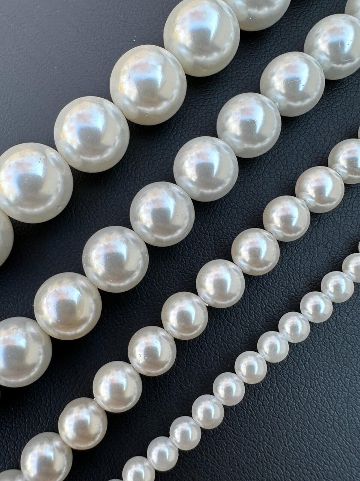 Cultured Pearl Necklace W. Real 925 Silver Clasp For Men Women 4-10mm All Length