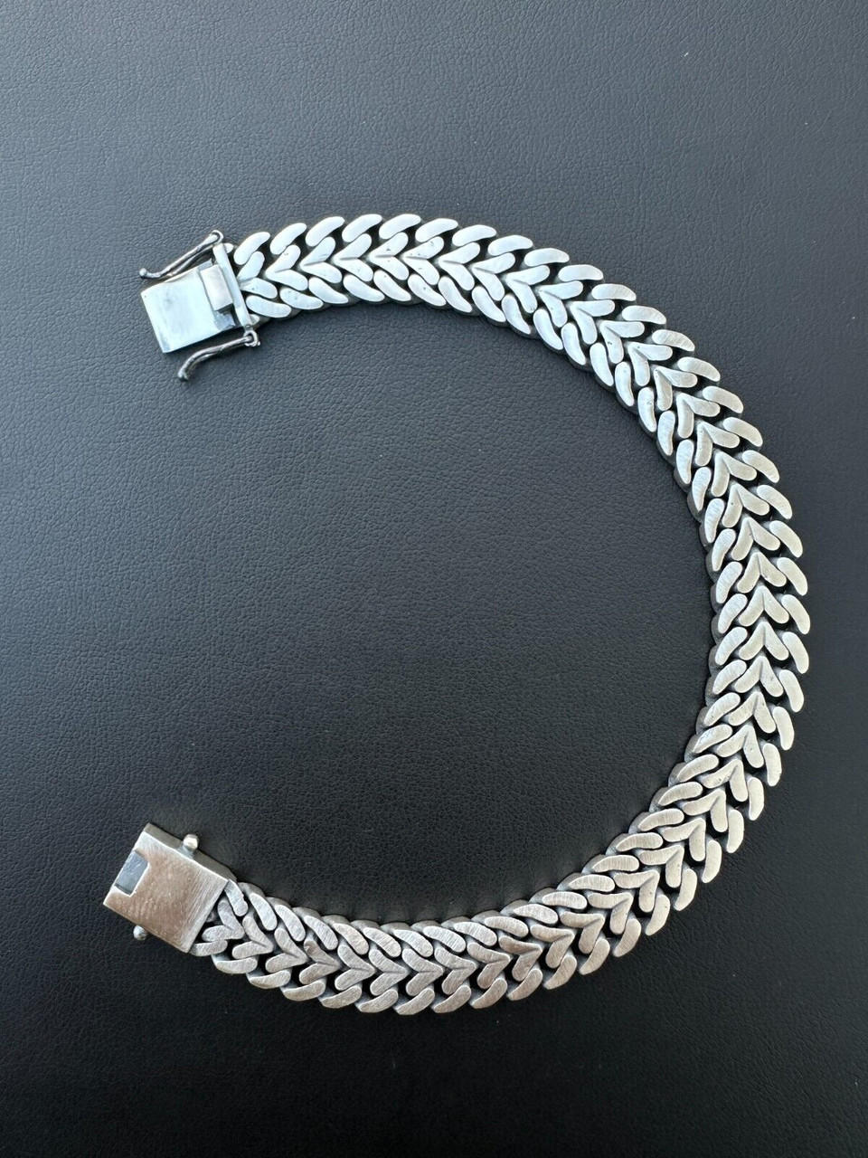 Custom Double Miami Cuban Open Franco Link Bracelet 12mm Wide Real 925 Silver