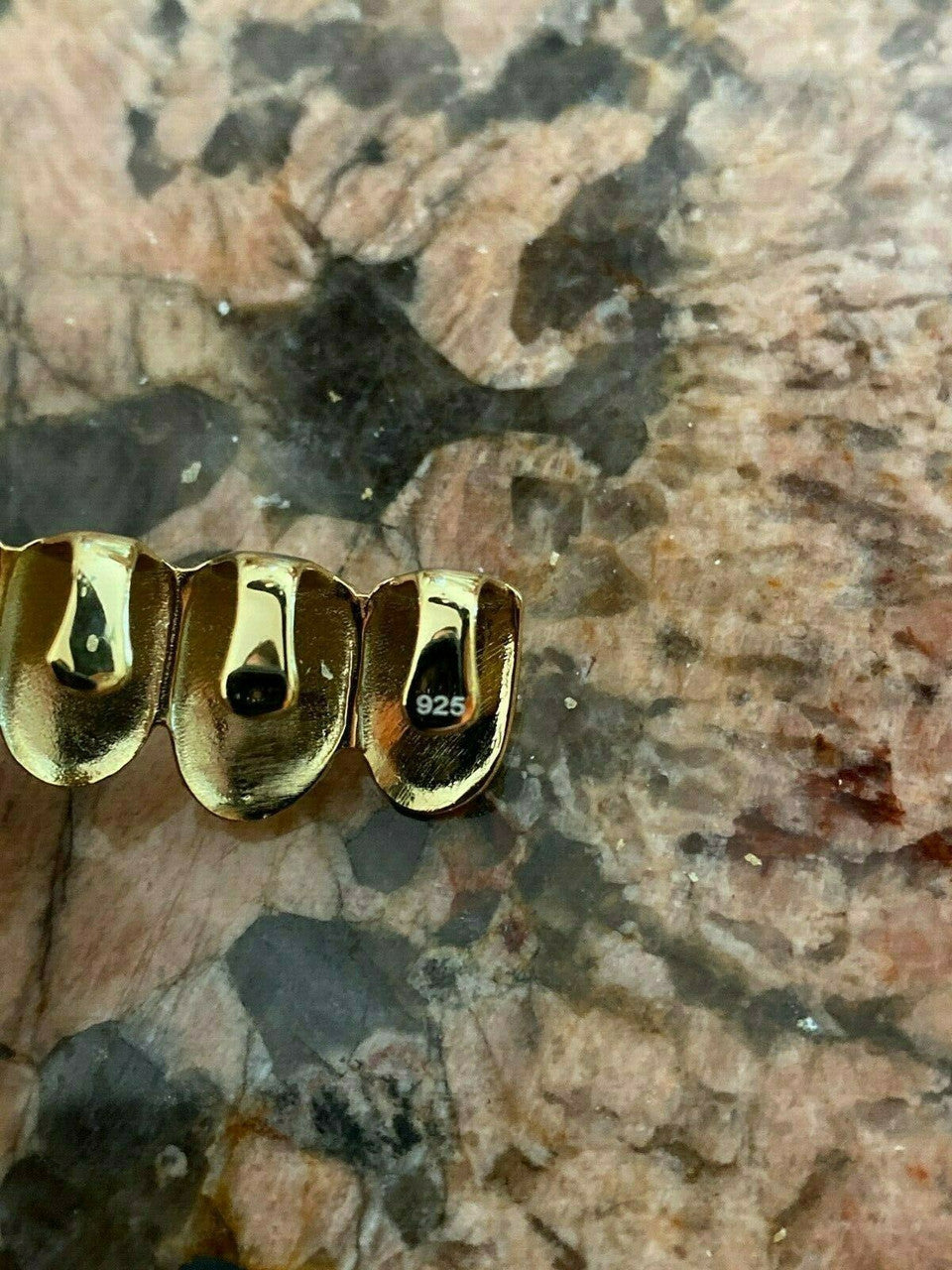 Real 925 Sterling Silver Gold Finish GRILLZ -  Grills 6 8 Or Single Teeth