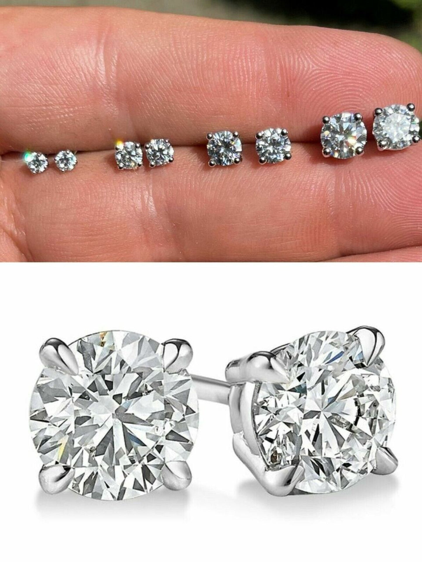 Moissanite Stud Earrings