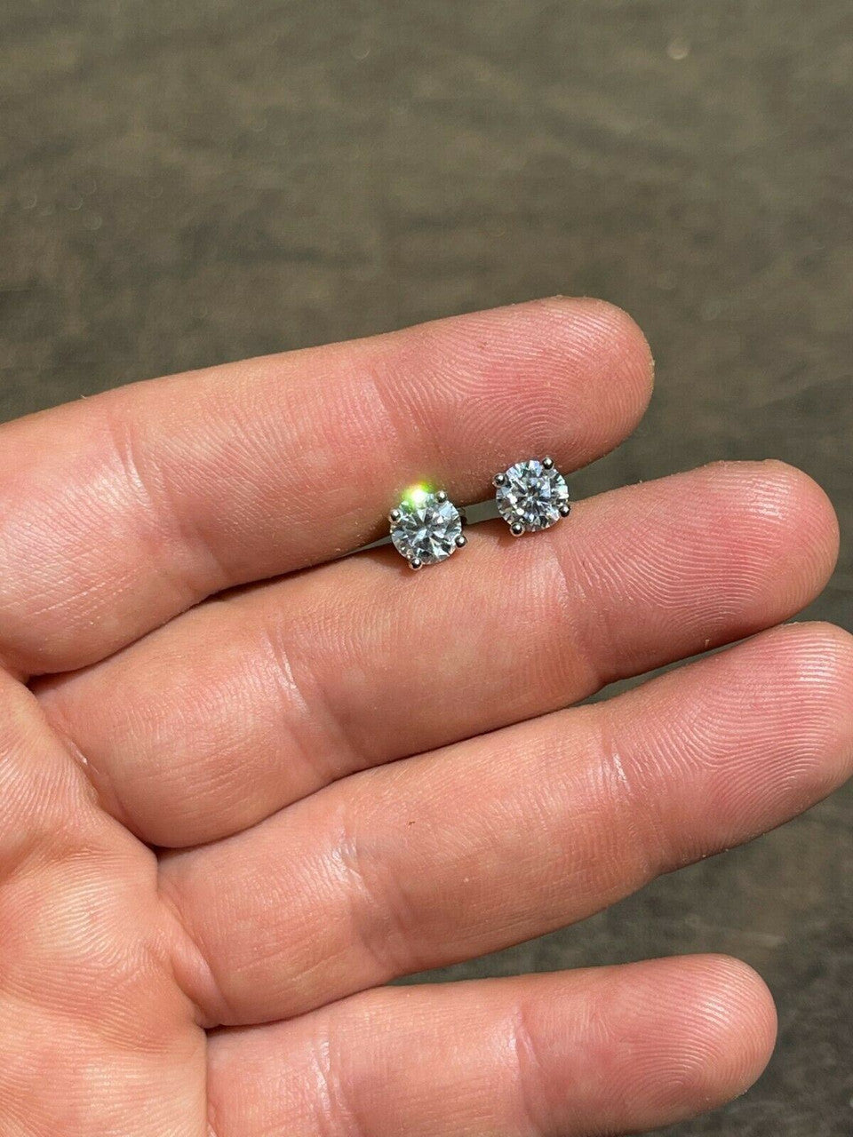 Moissanite Stud Earrings