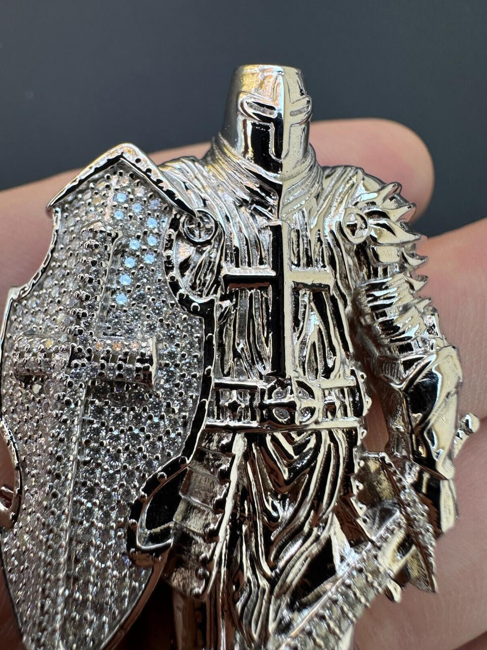 SERIES 2: Limited Edition Moissanite "Silver Knight" Pendant HONEST JEWELS